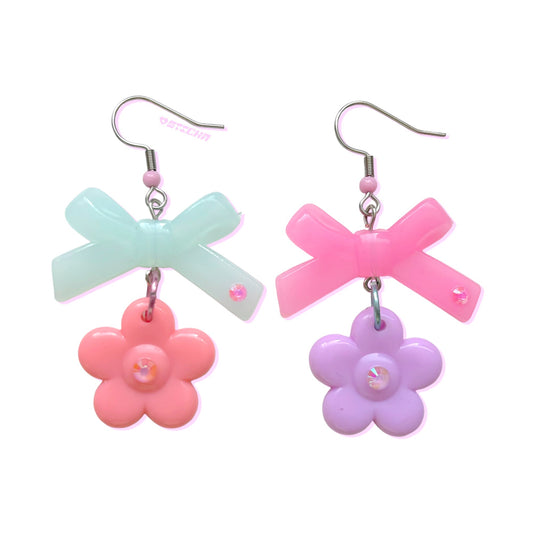 BOW DIAMANTÉ EARRINGS