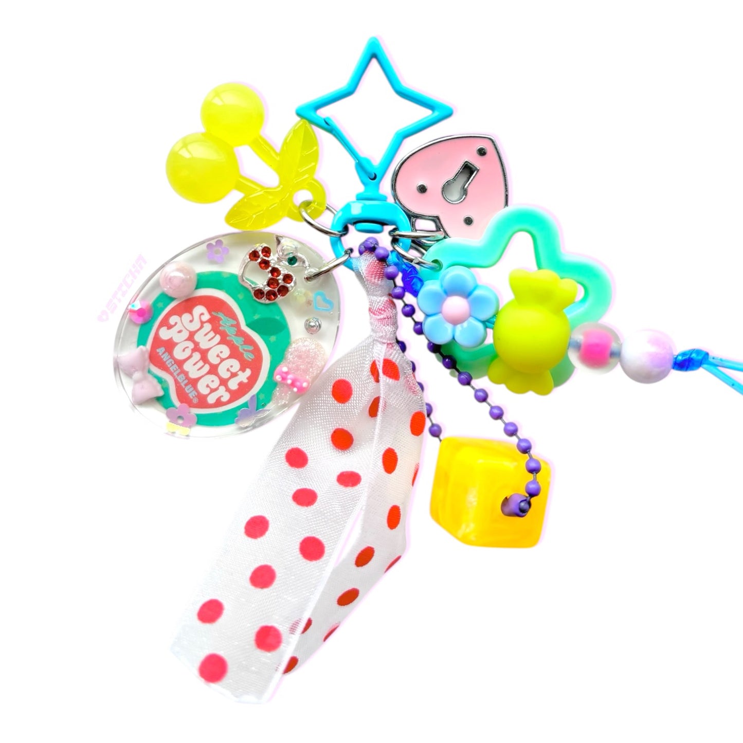 RIBBON CONFETTI BAG CHARM #5