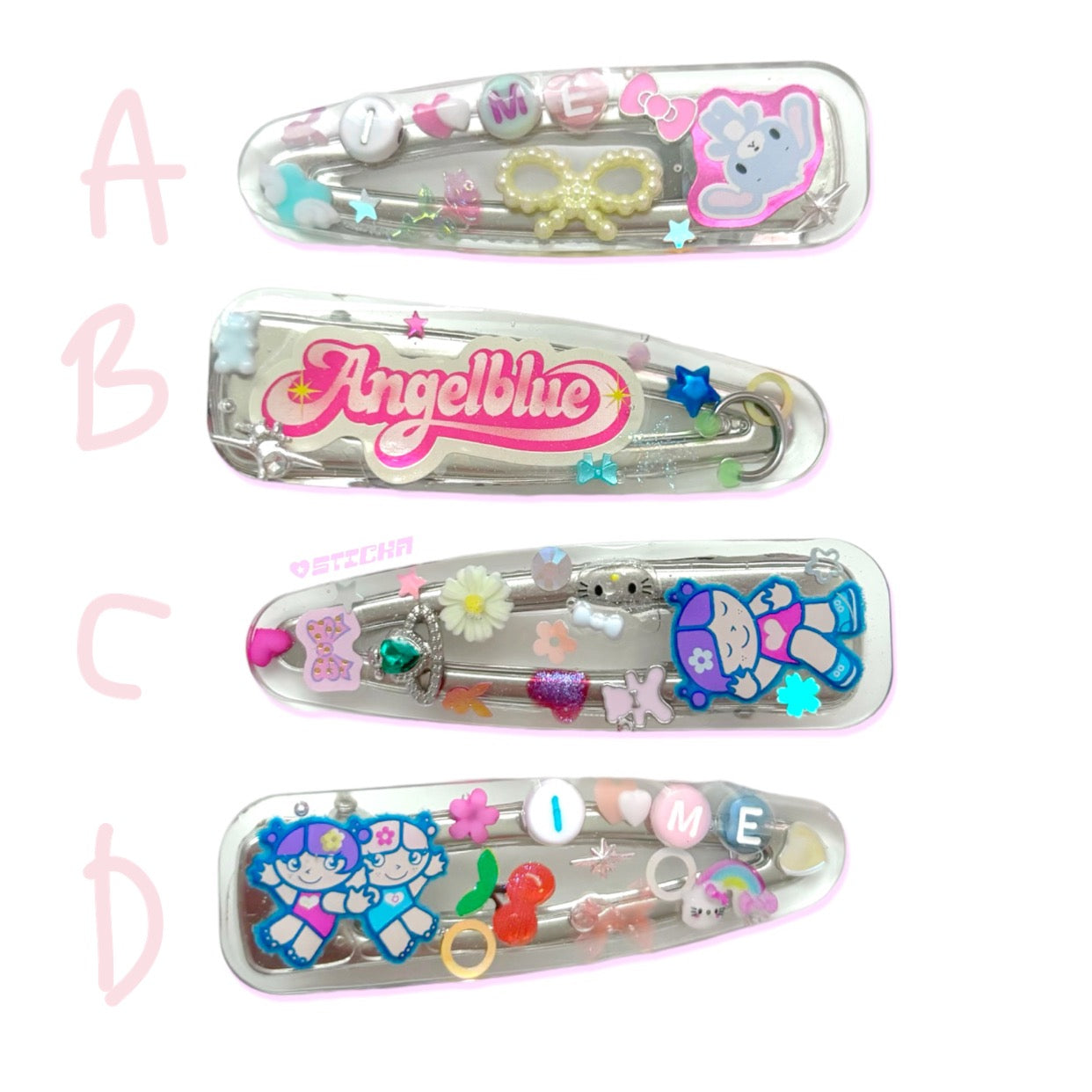 CONFETTI HAIR CLIPS #3