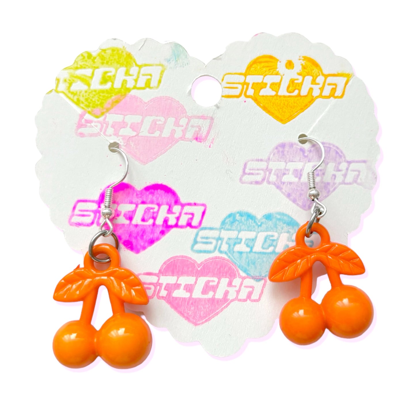 ORANGE CHERRY EARRINGS