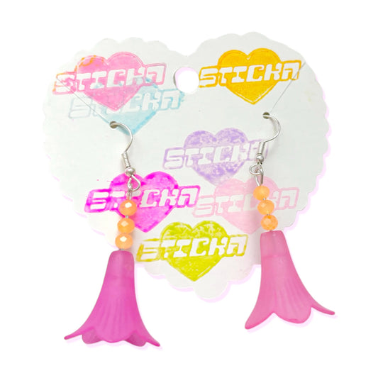 HOT PINK FAIRY EARRINGS